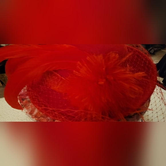 Vintage RED Miss Bierner Michael Howard 100% Wool Hat Made in U.S.A. With Box main image 13